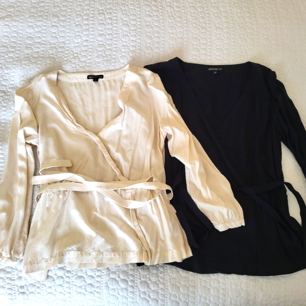 J Crew faux wrap tops
